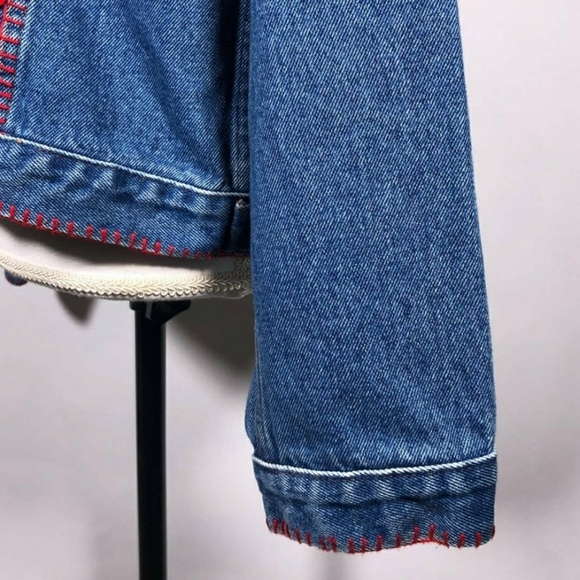 Anage embroidered with beads denim jacket. - Picture 7 of 9